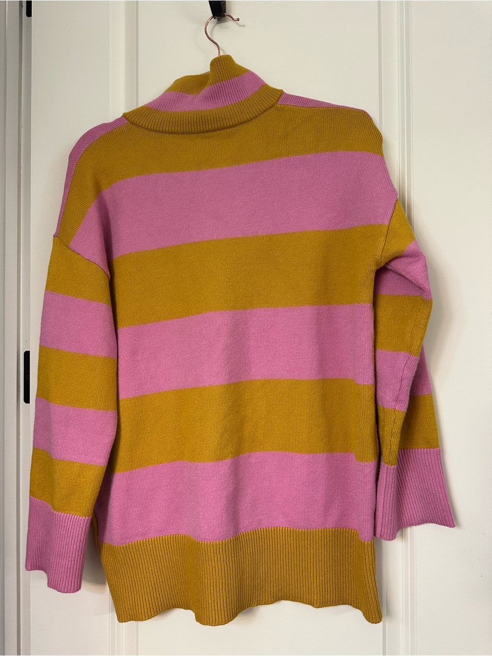 Pink and Mustard Striped Sweater - Picture 2 of 9